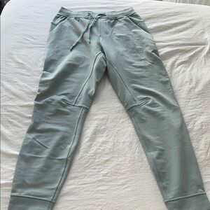 Lululemon Light Greenish-blue (“silver blue”) Jogger Pants; Men’s size S